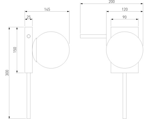 Настенный светильник Fredo 40036/1 белый Eurosvet