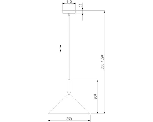 Подвесной светильник Nippon 50024/1 серый Eurosvet