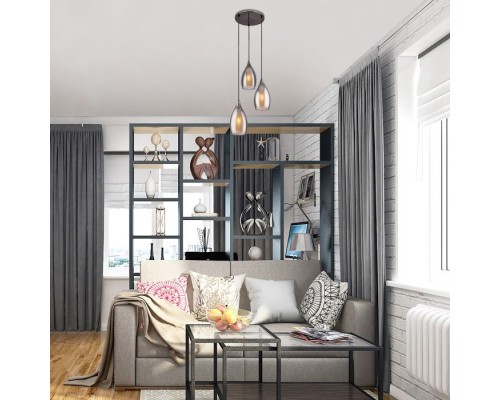 Подвесной светильник Cosmic 50085/3 черный жемчуг Eurosvet