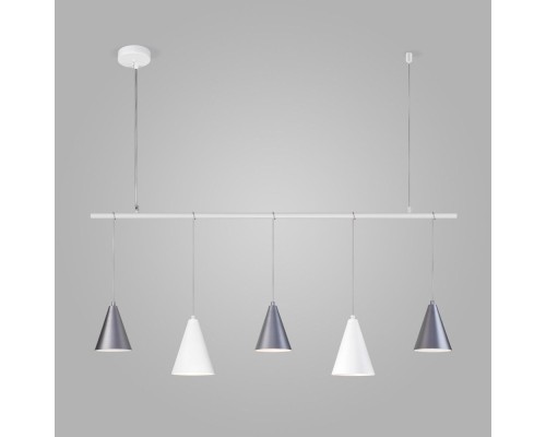 Подвесной светильник Castle 50088/5 белый/серебро Eurosvet