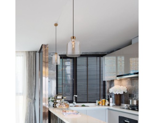 Подвесной светильник Tandem 50119/1 латунь Eurosvet