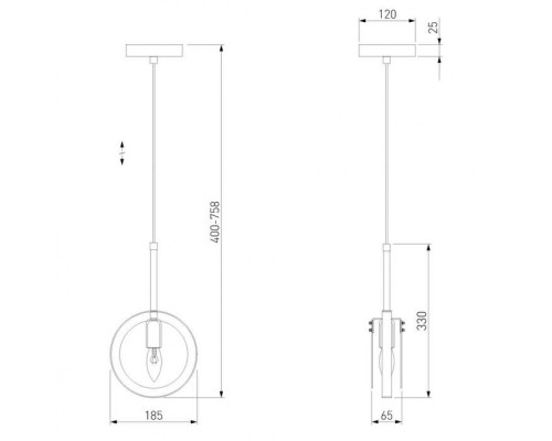 Подвесной светильник Gallo 50121/1 белый Eurosvet