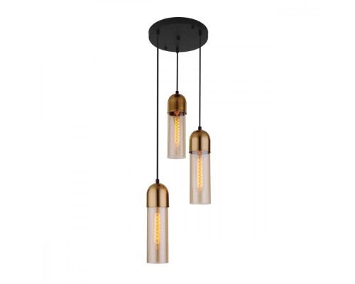 Подвесной светильник Airon 50180/3 янтарный Eurosvet