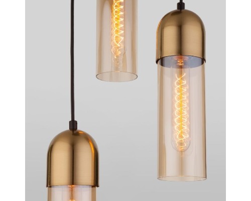 Подвесной светильник Airon 50180/3 янтарный Eurosvet