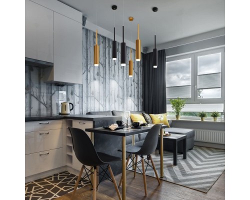 Подвесной светильник Dante 50203/1 LED черный Eurosvet