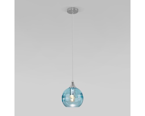 Подвесной светильник Lotus 50221/1 голубой Eurosvet