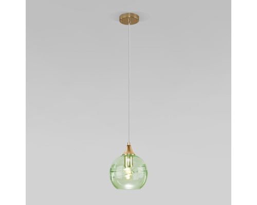 Подвесной светильник Lotus 50221/1 зеленый Eurosvet