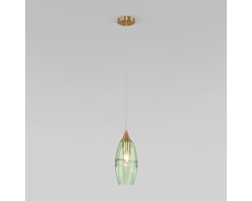 Подвесной светильник Lotus 50222/1 зеленый Eurosvet