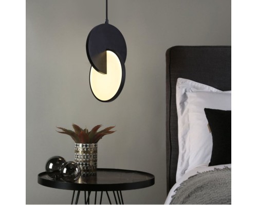 Подвесной светильник Lang 50225/1 LED черный Eurosvet