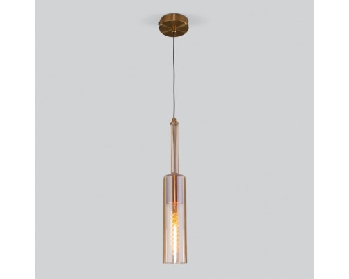 Подвесной светильник Graf 50226/1 янтарный Eurosvet