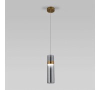 Подвесной светильник Lumen 50244/1 LED латунь/дымчатый Eurosvet