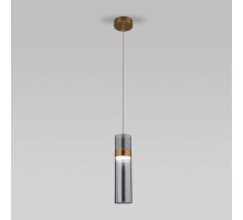 Подвесной светильник Lumen 50244/1 LED латунь/дымчатый Eurosvet