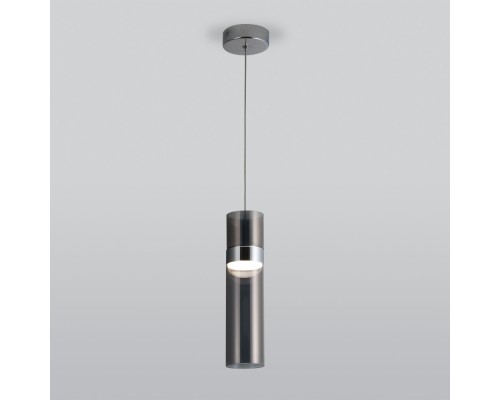 Подвесной светильник Lumen 50244/1 LED хром/дымчатый Eurosvet