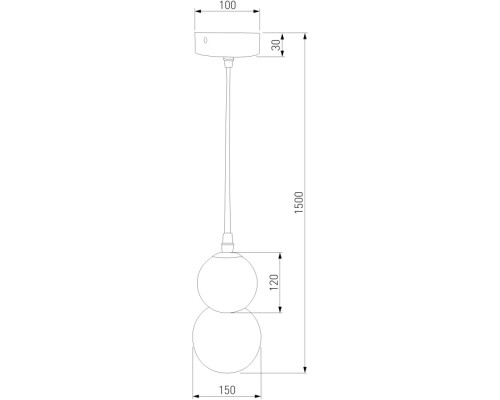 Подвесной светильник Polar 50251/1 LED серый Eurosvet