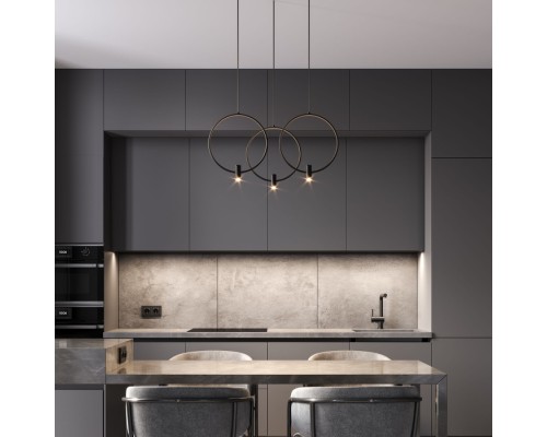 Подвесной светильник Layla 50257/3 LED черный Eurosvet