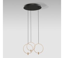 Подвесной светильник Layla 50257/3 LED черный/ латунь Eurosvet