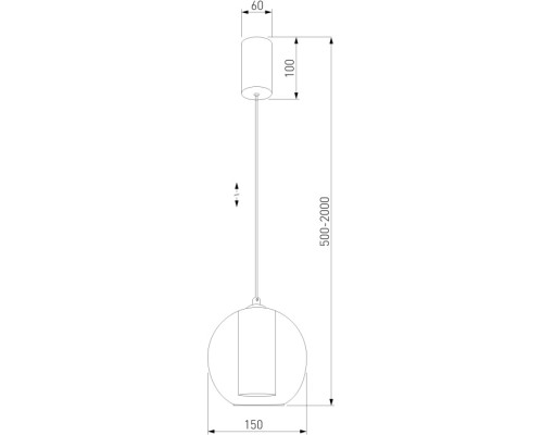 Подвесной светильник Cobble 50258/1 LED бирюзовый Eurosvet
