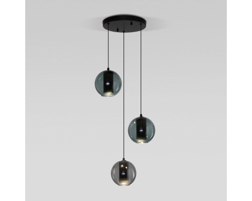 Подвесной светильник Cobble 50258/3 LED дымчатый/бирюзовый Eurosvet