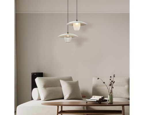 Подвесной светильник Kamari 50259/1 белый/прозрачный Eurosvet