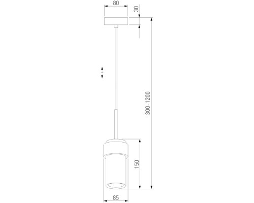 Подвесной светильник Pebble 50264/1 черный Eurosvet