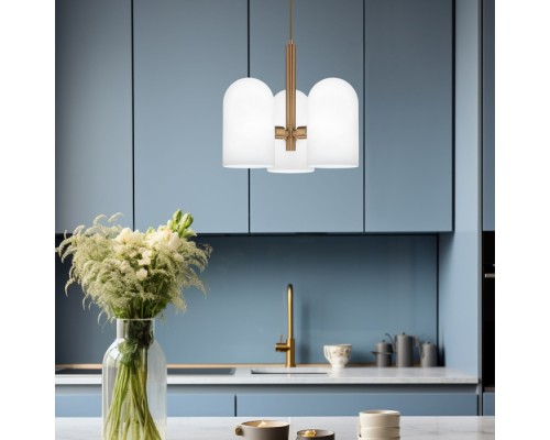 Подвесная люстра Bambola 50357/3 латунь Eurosvet