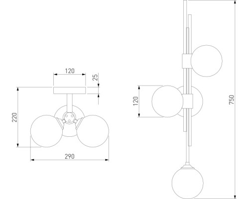 Бра Volver 50383/3 латунь Eurosvet