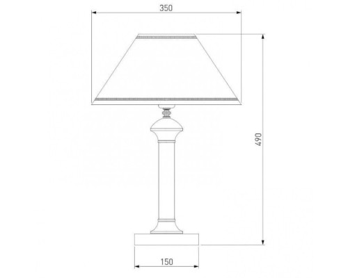 Настольная лампа Lorenzo 60019/1 венге Eurosvet