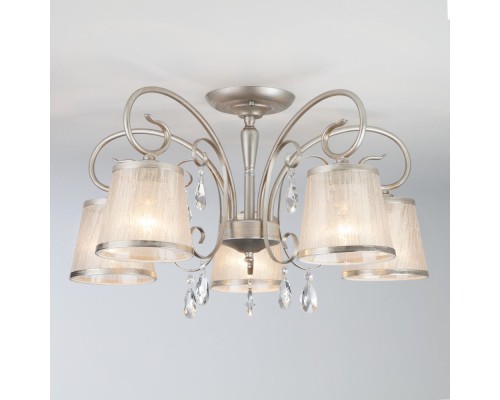 Потолочная люстра Liona 60065/5 серебро Eurosvet