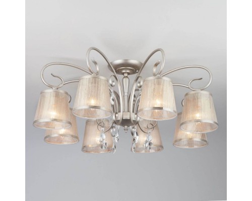 Потолочная люстра Liona 60065/8 серебро Eurosvet