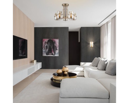 Потолочная люстра Coppa 60085/5 античная бронза Eurosvet