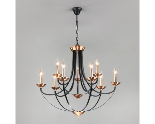 Подвесная люстра Lazzaro 60098/9 черный Eurosvet