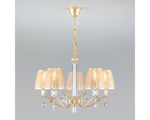 Подвесная люстра Alcamo 60103/5 перламутровое золото Eurosvet