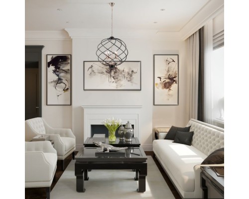 Подвесная люстра Sorrel 60105/5 черный Eurosvet