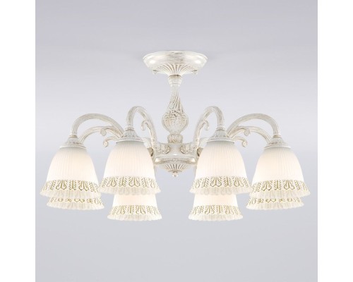 Потолочная люстра Campina 60107/8 белый с золотом Eurosvet