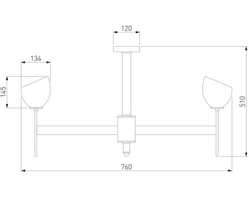 Потолочная люстра Arrista 60130/8 хром Smart Eurosvet