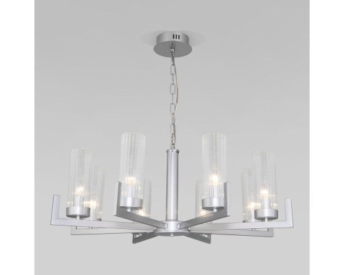 Подвесная люстра Arganie 60133/8 серебро Eurosvet