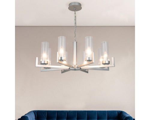Подвесная люстра Arganie 60133/8 серебро Eurosvet