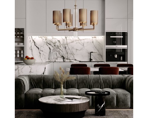 Подвесная люстра Soffio 60134/6 никель Eurosvet