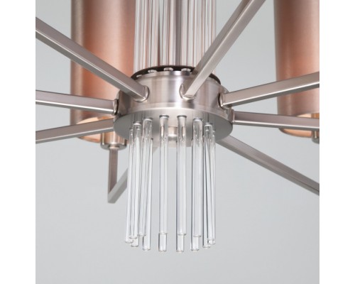 Подвесная люстра Soffio 60134/8 никель Eurosvet