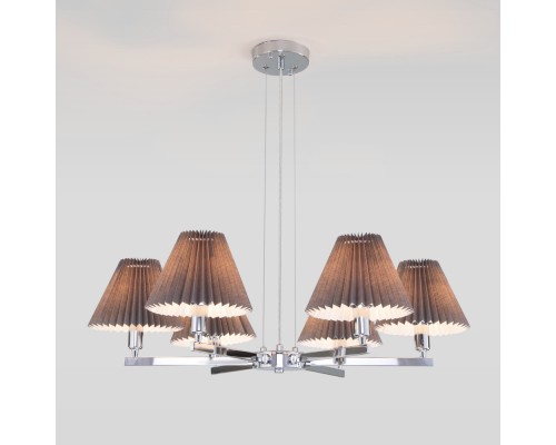 Подвесная люстра Peony 60136/6 хром/графит Eurosvet