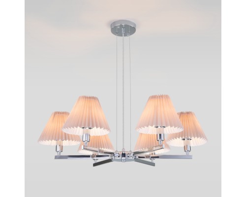 Подвесная люстра Peony 60136/6 хром/серый Eurosvet