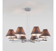 Подвесная люстра Peony 60136/8 хром/графит Eurosvet
