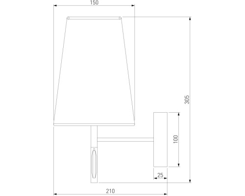 Бра Milazzo 60137/1 хром Eurosvet
