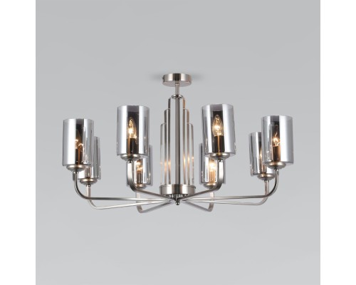 Потолочная люстра Defi 60138/8 сатин-никель Eurosvet