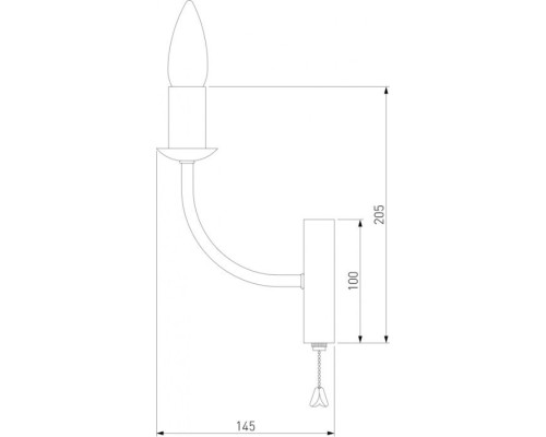 Бра Santi 60139/1 хром Eurosvet