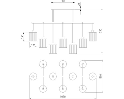 Потолочная люстра Inari 60144/10 золото Eurosvet