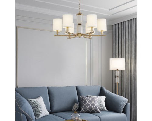 Подвесная люстра Caprera 60146/6 латунь Eurosvet