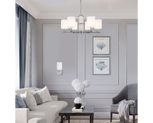 Подвесная люстра Caprera 60146/6 никель Eurosvet