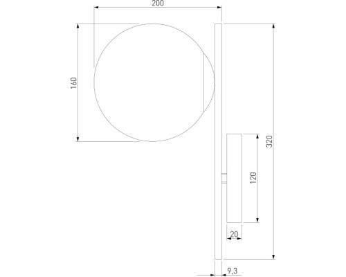 Бра Marbella 60147/1 латунь Eurosvet