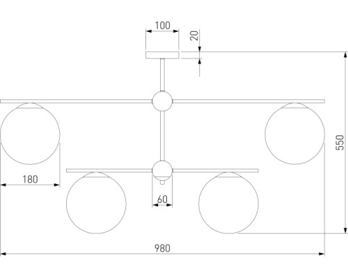 Потолочная люстра Marbella 60147/6 латунь Eurosvet